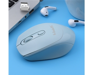 蝰蛇W500 藍色 無線2.4G鼠標(biāo)光電筆記本臺式電腦便攜辦公商務(wù)游戲