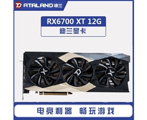 迪蘭顯卡RX6700XT 12G D6 X戰(zhàn)神 DP*3+HDMI(三風扇)