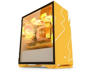 aigo/愛(ài)國(guó)者YOGO M2橙白 游戲藥丸MINI電腦機(jī)箱
