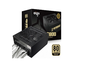 愛國者（aigo） 電競800額定800W全模組電腦電源（五年質(zhì)保/透明鍍錫全模組線/DC-DC/全電壓金牌）