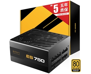 愛國者（aigo）額定750W 電競ES750全模組電腦電源(七年質(zhì)保/80Plus金牌認(rèn)證/日系主電容/LLC諧振）